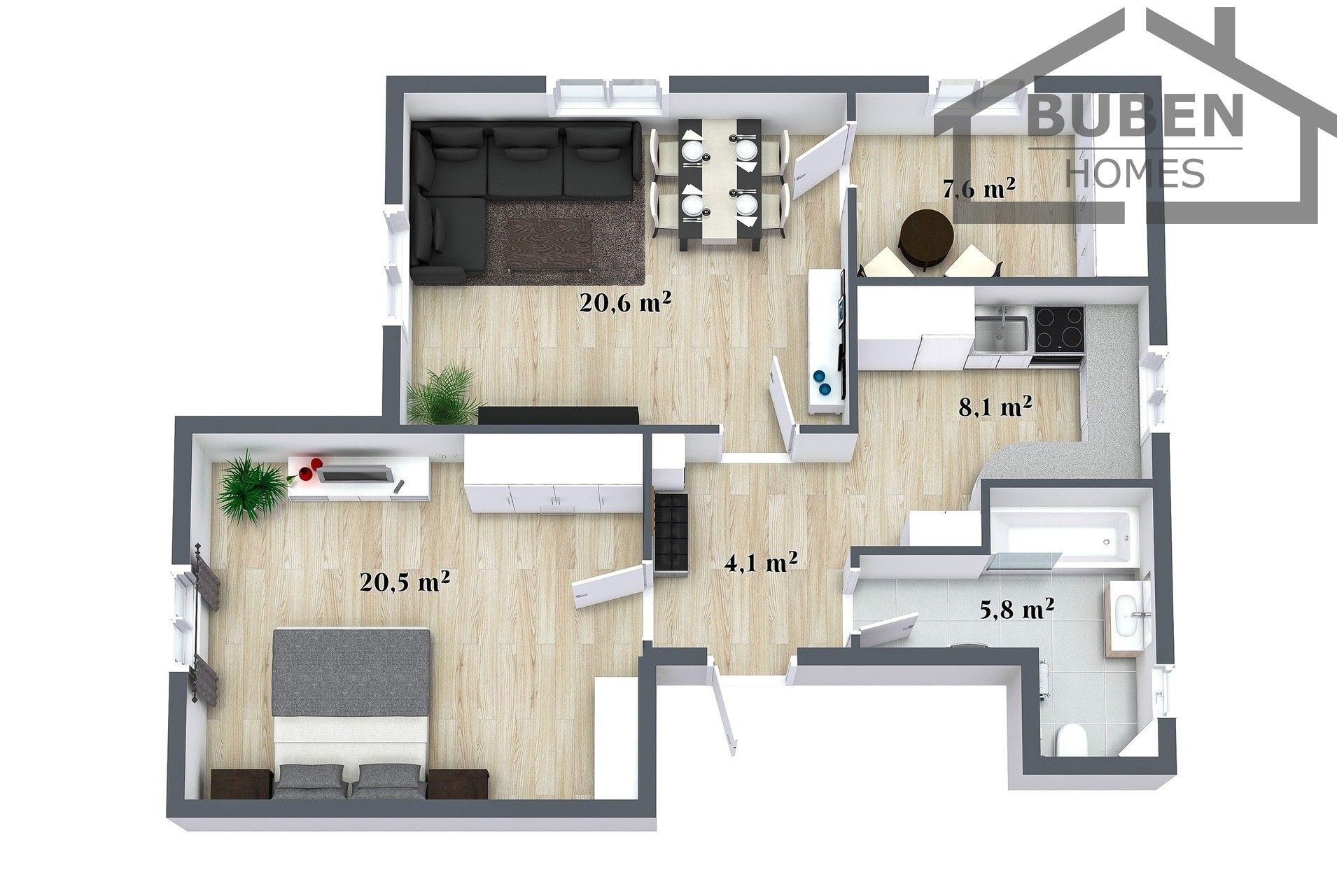 3+1, Ruská 215, Mariánské Lázně, 69 m² - 2