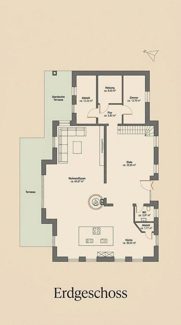 Rodinné domy, Moorweg 12, , Dolní Sasko, 350 m² - 2