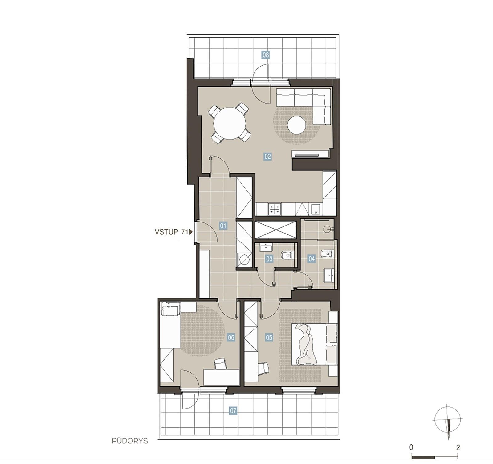 Prodej byt 3+kk - Vinohradská, Praha, 83 m²