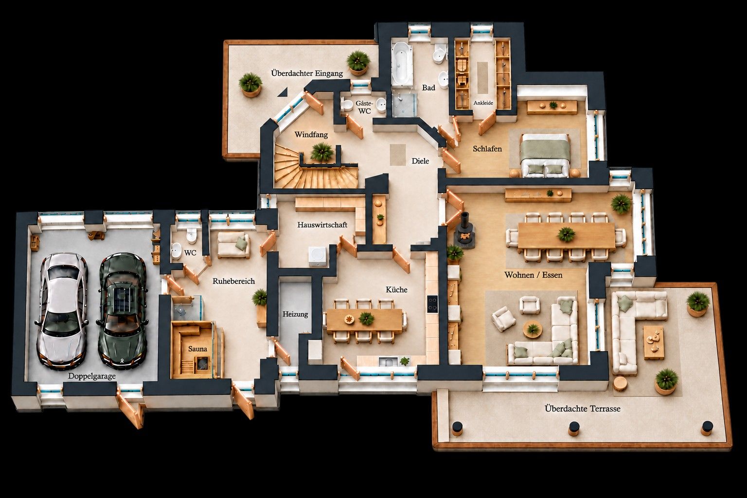 Rodinné domy, , Dolní Sasko, 312 m² - 1