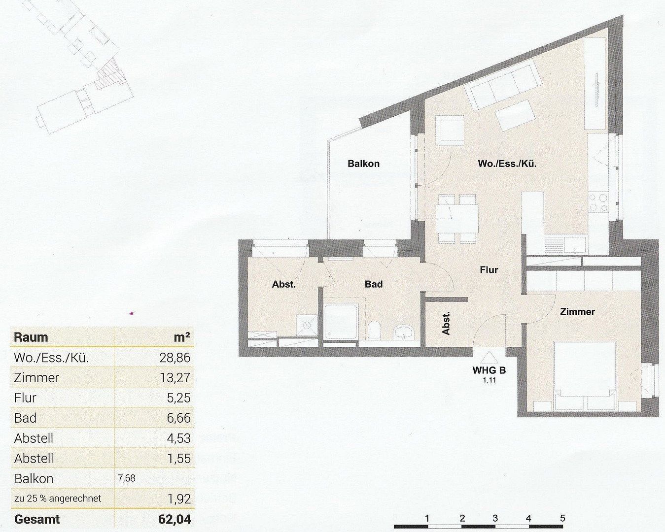 2+1, Am Güterbahnhof 1, , Šlesvicko-Holštýnsko, 62 m² - 1