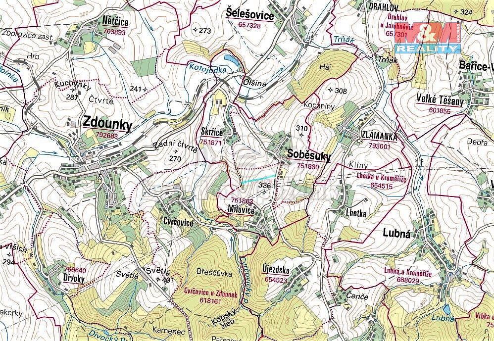 Zemědělský pozemek · Soběsuky - Milovice, okres Kroměříž, Zlínský kraj - 3