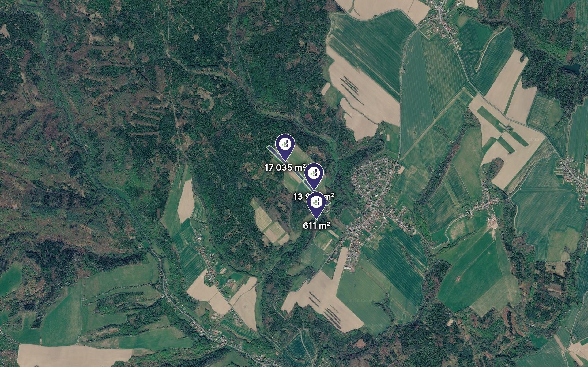 Prodej zemědělský pozemek - Slatina, 31 583 m² - 2