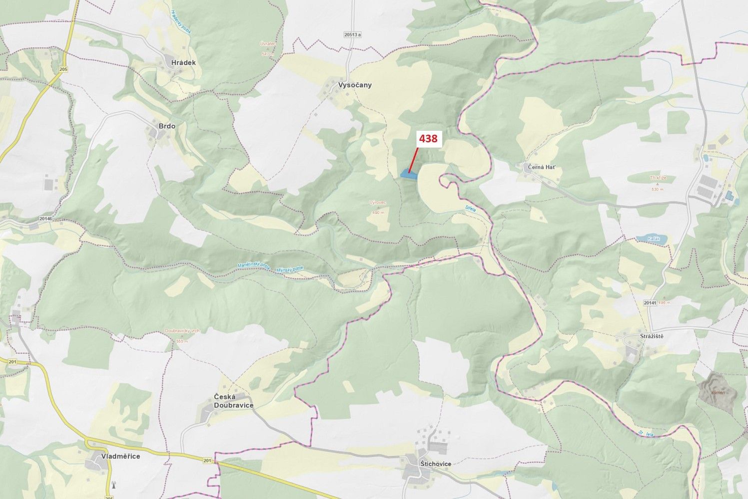 Les, 10 071 m²