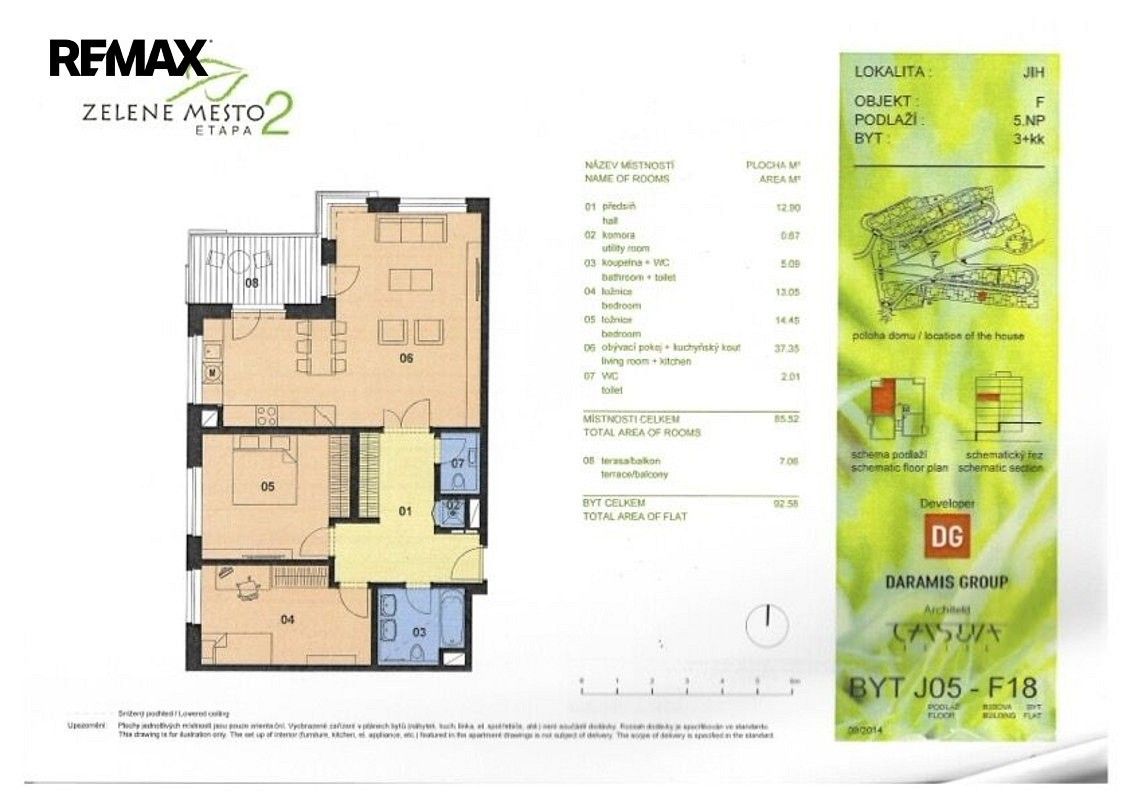 3+kk, Praha - Hrdlořezy, okres Praha 9, Hlavní město Praha, 86 m² - 2
