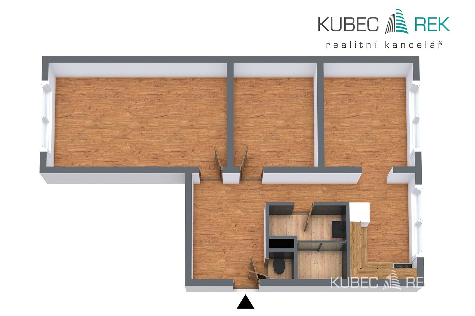 Byt 3+1 · 64 m² · Pražská 1182, Pelhřimov - 3