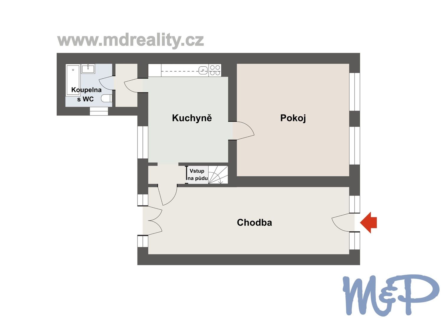 Rodinné domy, K Ráji, Jaroměřice nad Rokytnou, 81 m² - 2