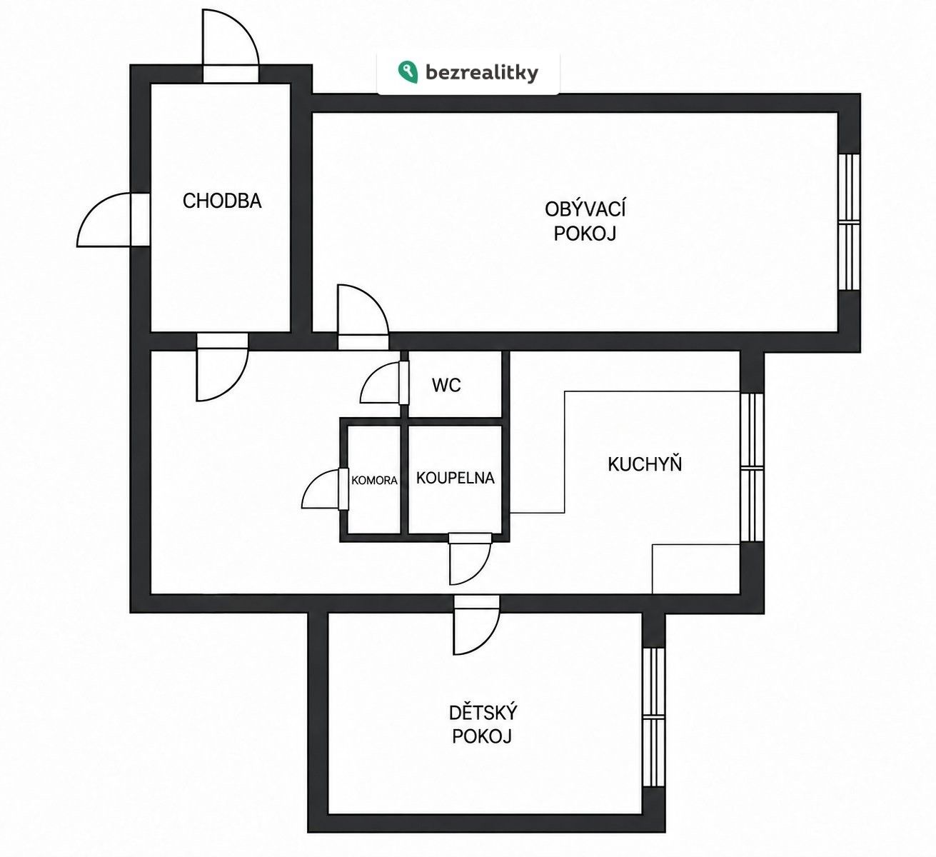 Byt 2+1 · 60 m² · Krhanická 718, Praha Kamýk - 2