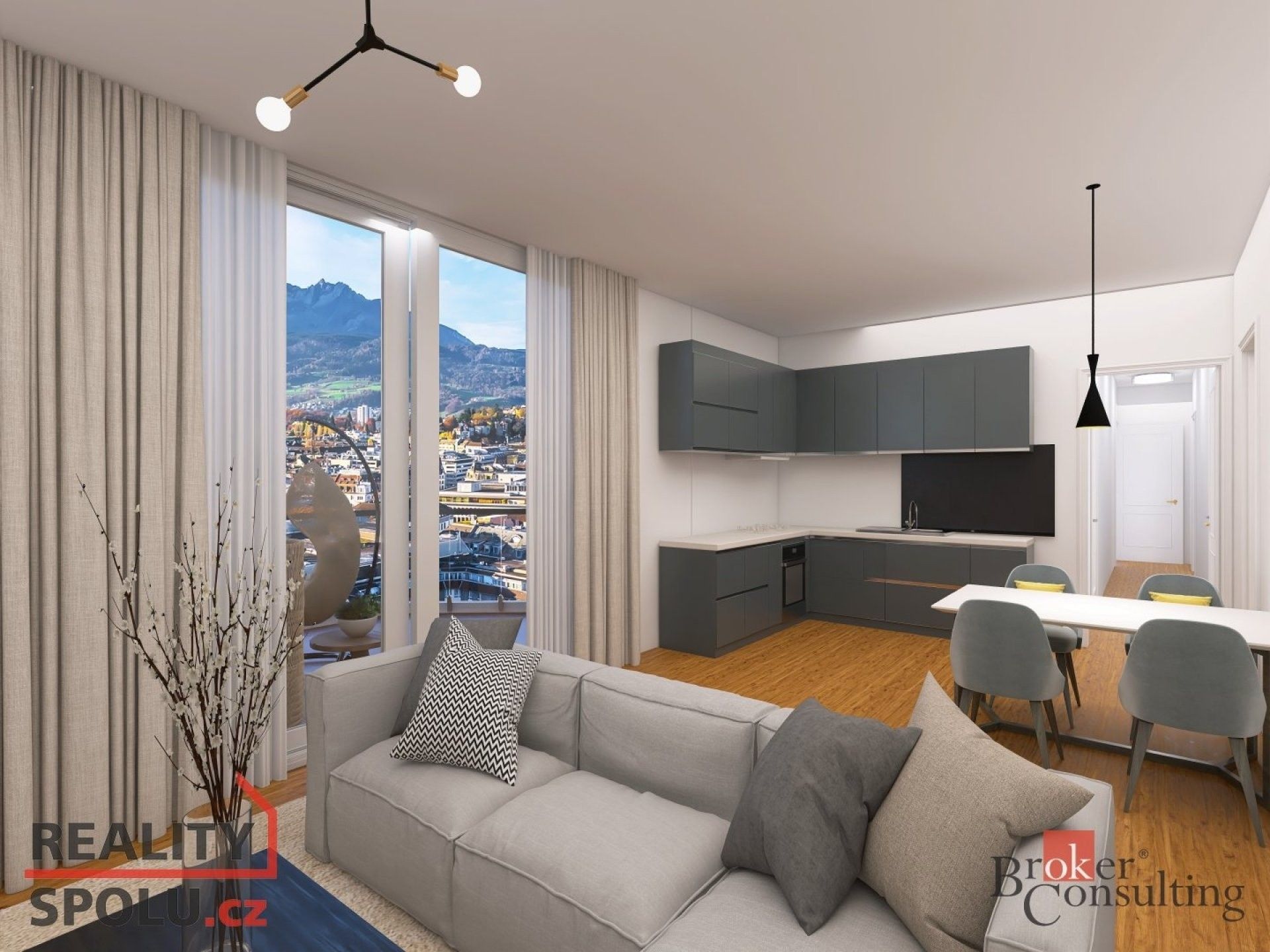 3+kk, Heydukova, Praha, 94 m²