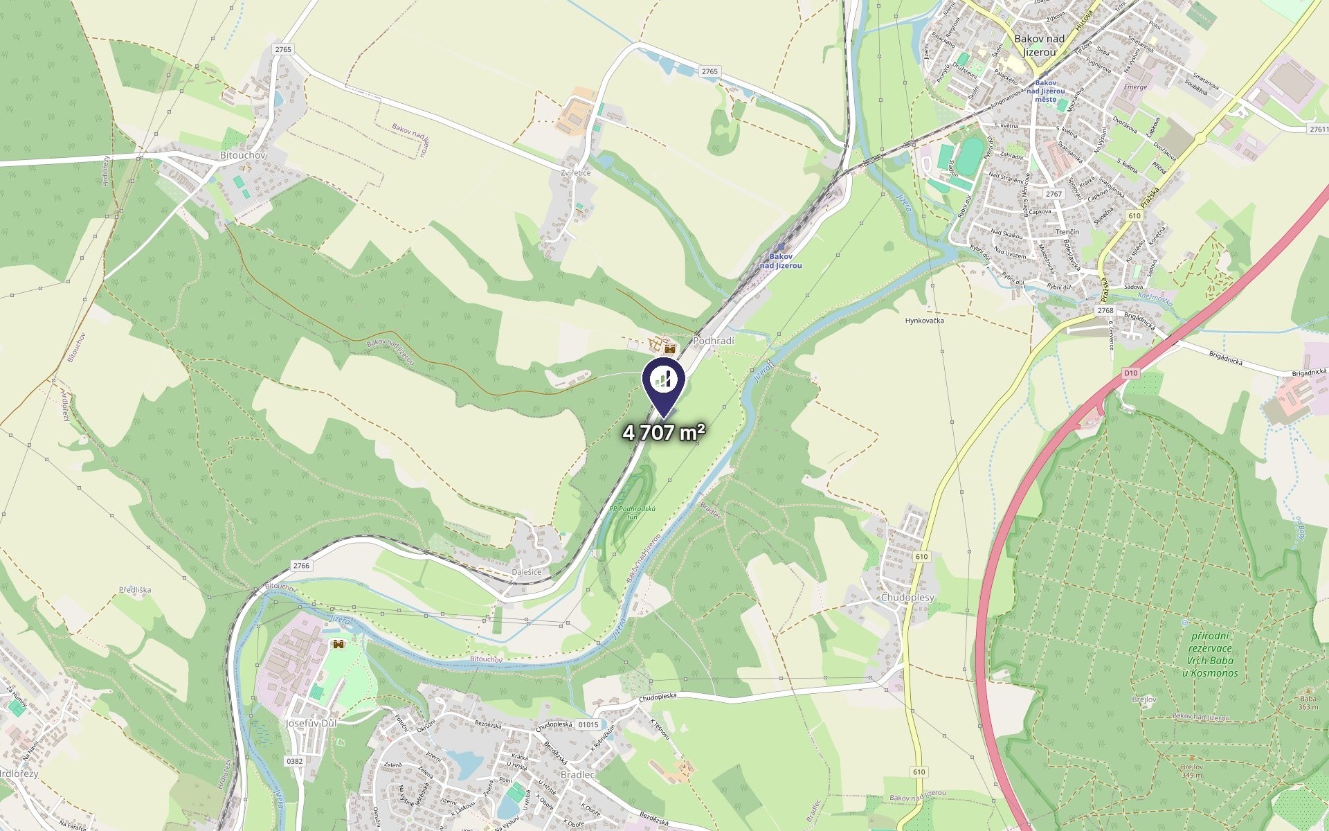 Louka · 4 707 m² · Bakov nad Jizerou - 3