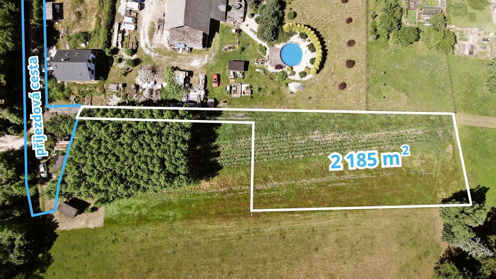Pozemek pro bydlení, 2 185 m²
