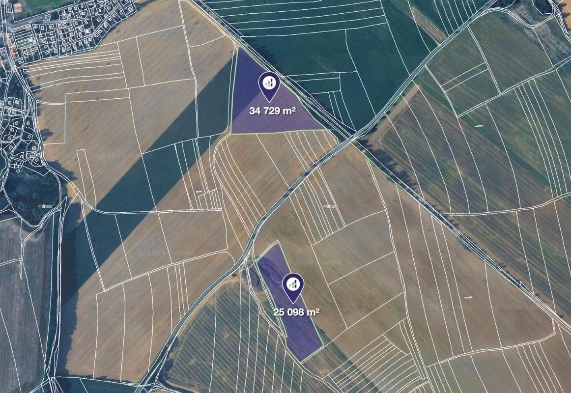 Zemědělské pozemky, Vstiš, 76 424 m² - 2