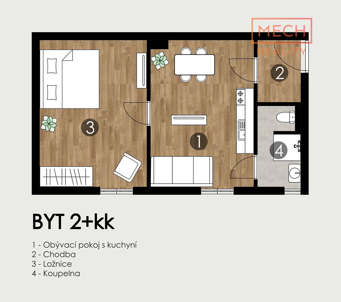 Byt 2+kk · 51 m² · Petrovice u Karviné - Dolní Marklovice, okres Karviná - 4
