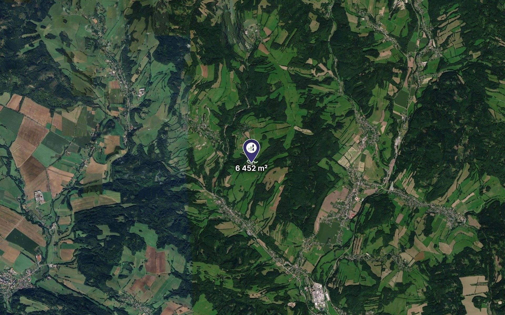 Lesy, Bušín, 6 452 m² - 2
