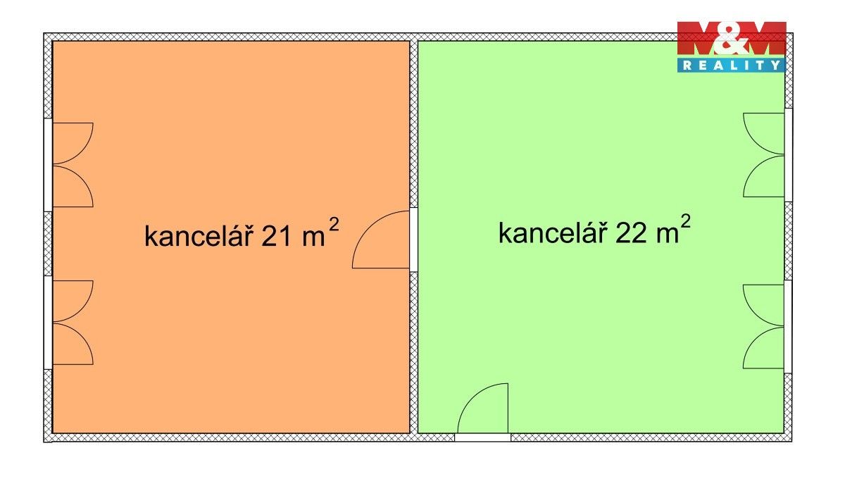Pronájem kancelář - Kutuzovova, Ostrava, 43 m² - 5