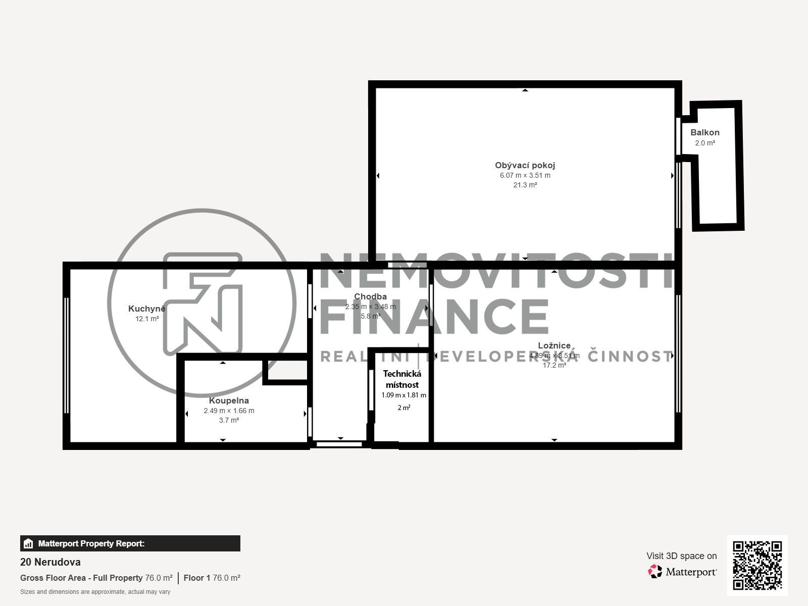 Prodej byt 2+1 - Nerudova, České Budějovice, 66 m²