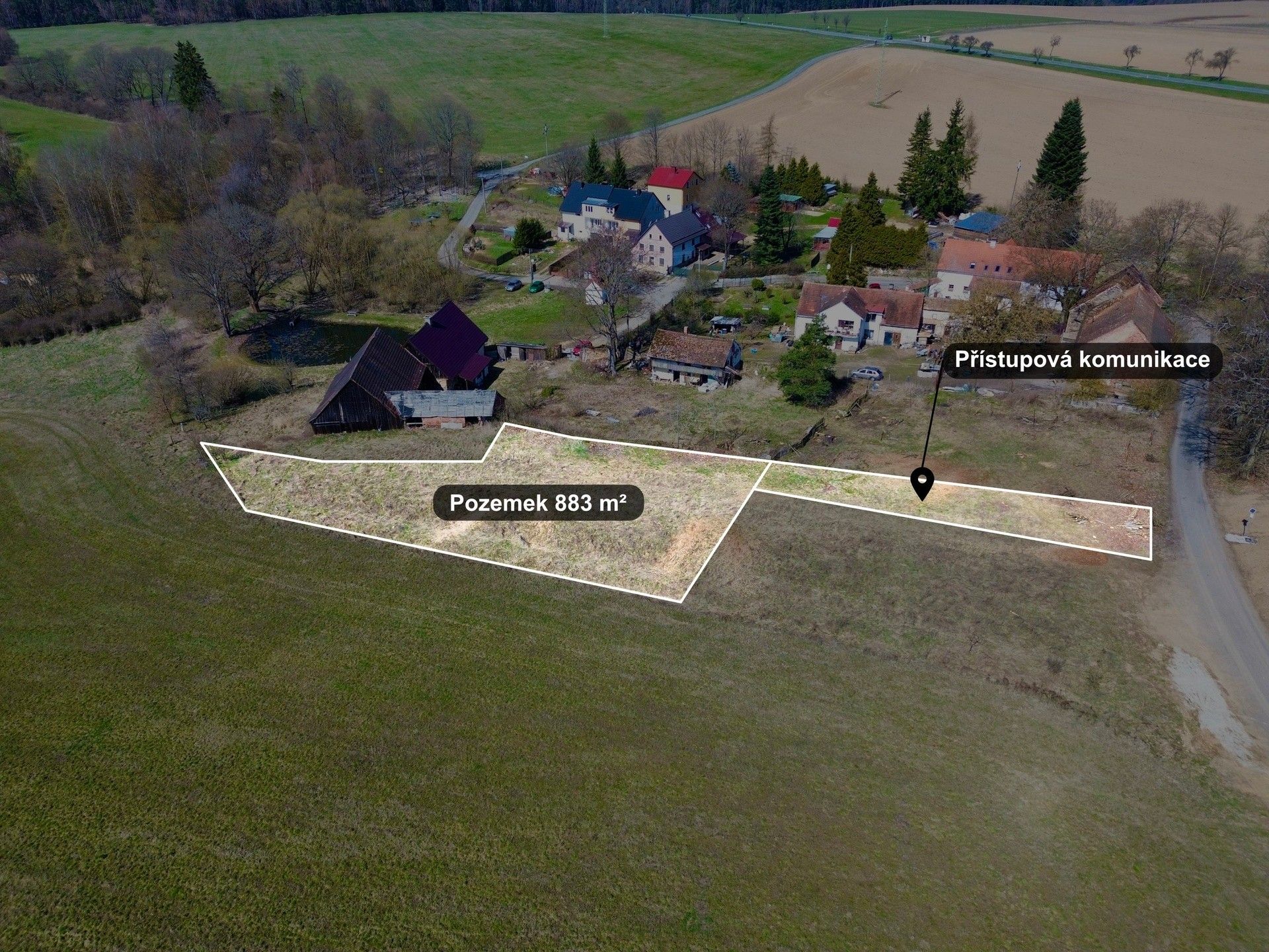 Pozemek pro bydlení, 883 m²