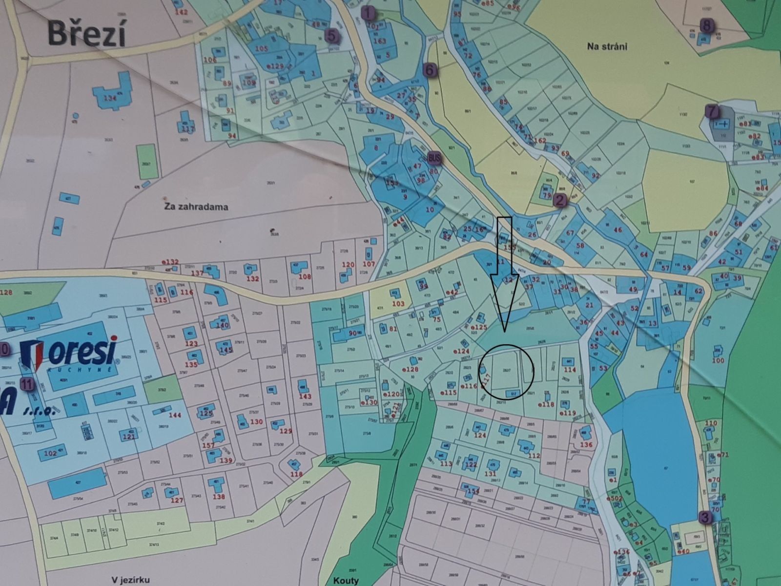 Pozemek pro bydlení · 1 171 m² · Obecní, Březí - Březí u Říčan, Středočeský kraj - 4