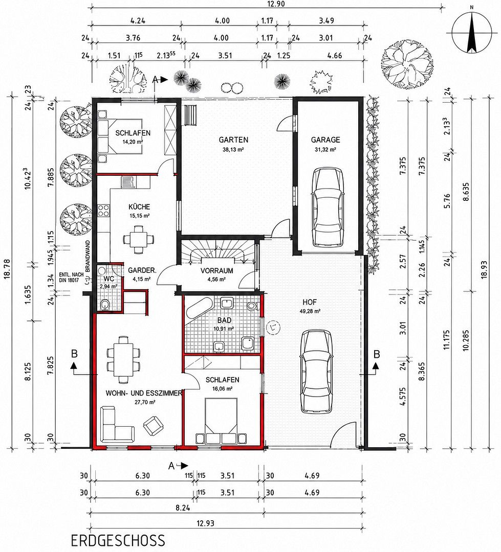Rodinné domy, Elisabethenstraße 7, , Hessen, 187 m² - 2