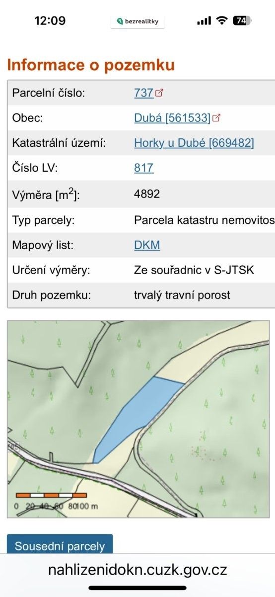 Prodej zahrada - Dubá