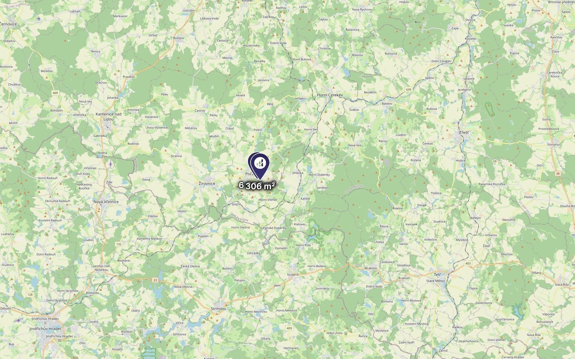 Zemědělský pozemek · 7 212 m² · Počátky - 3