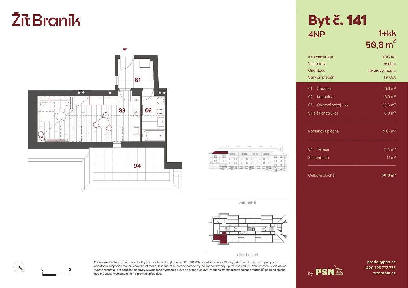 1+kk, Praha - Braník, okres Praha 4, Hlavní město Praha, 37 m² - 2