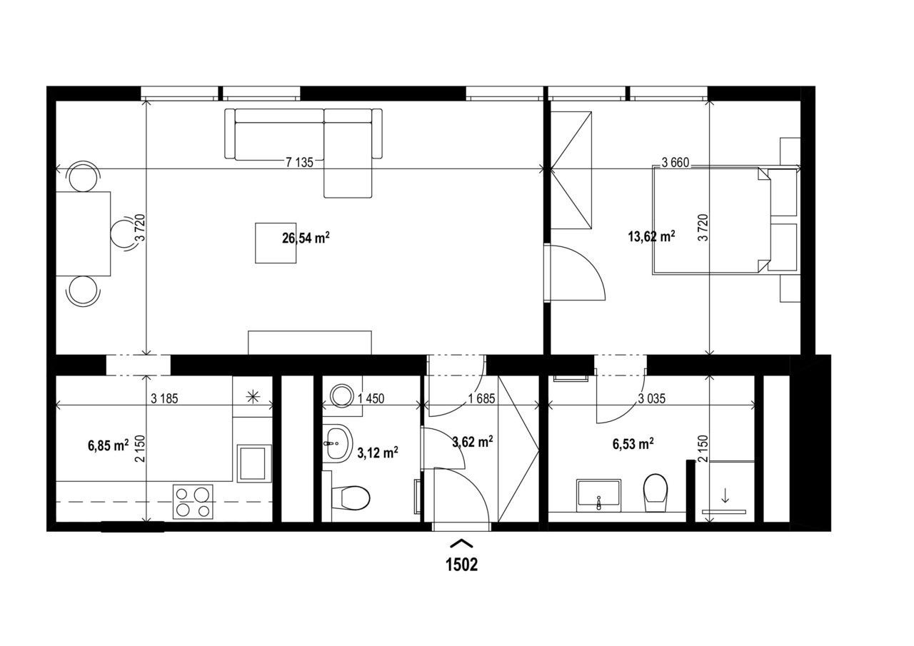 Pronájem byt 2+1 - Antonína Sochora, Teplice, 59 m² - 5