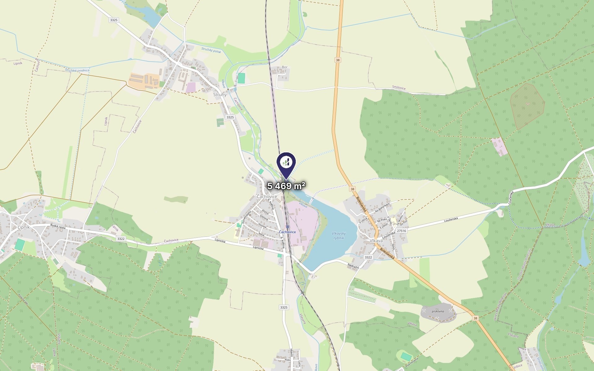 Louka · 5 469 m² · Čachovice - 3