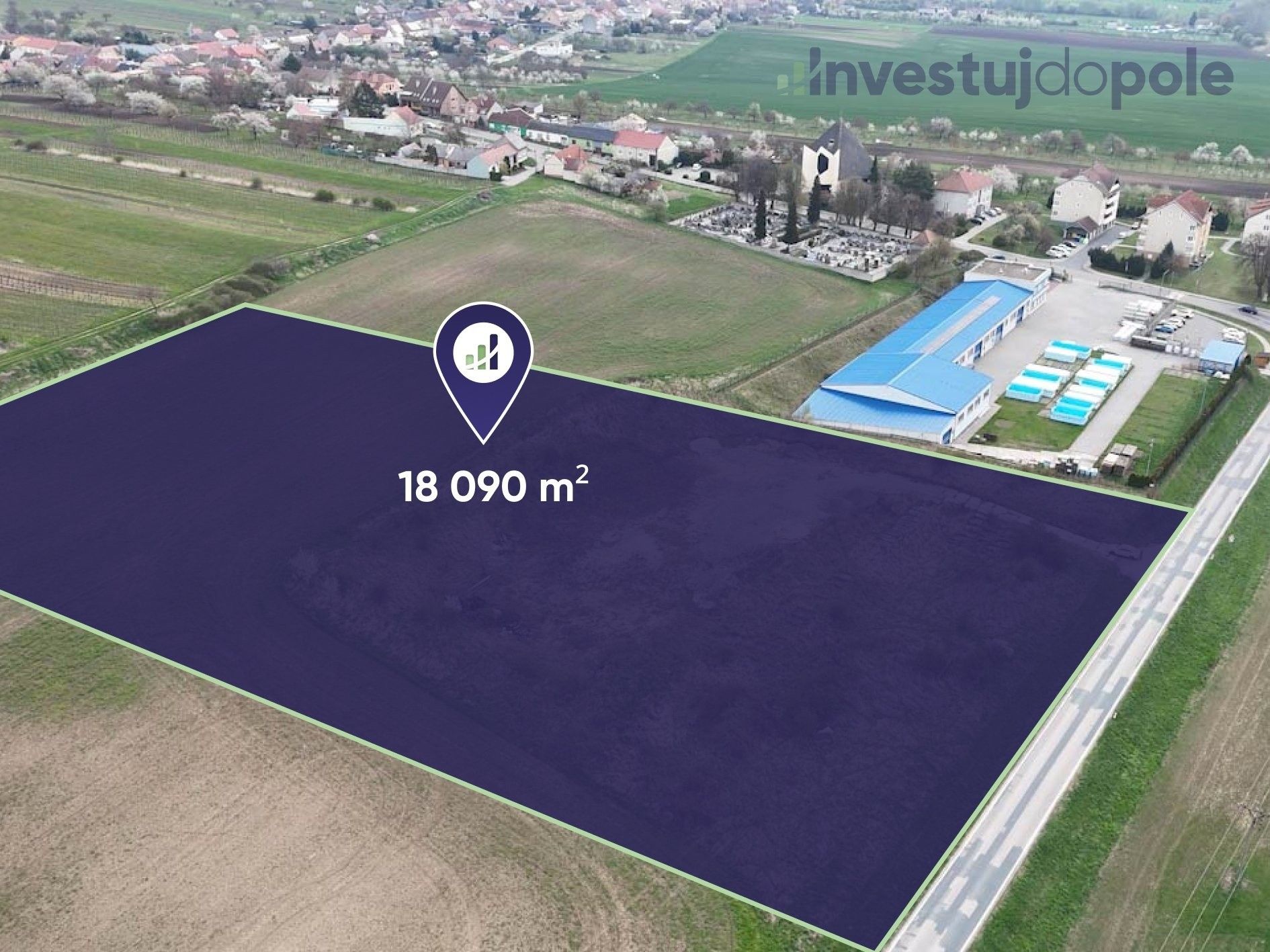 Komerční pozemky, Starý Poddvorov, 18 090 m² - 2