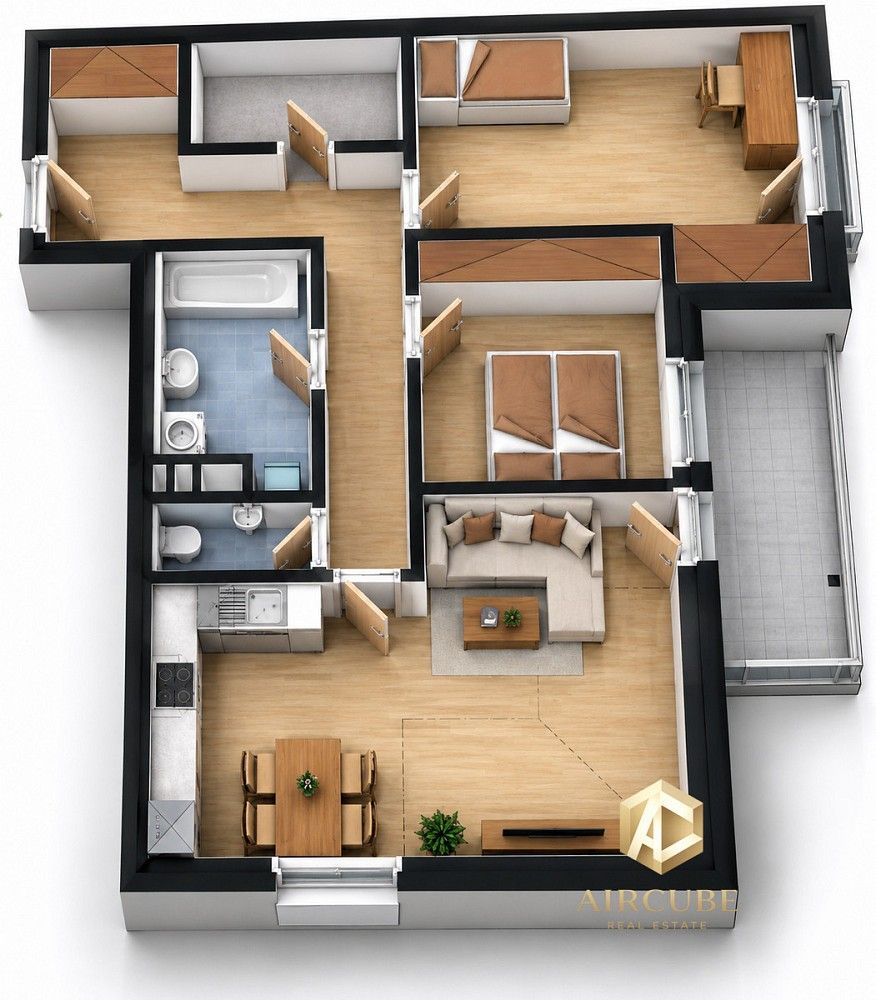 Byt 3+kk · 76 m² · Praha 5 - Sobín - 3