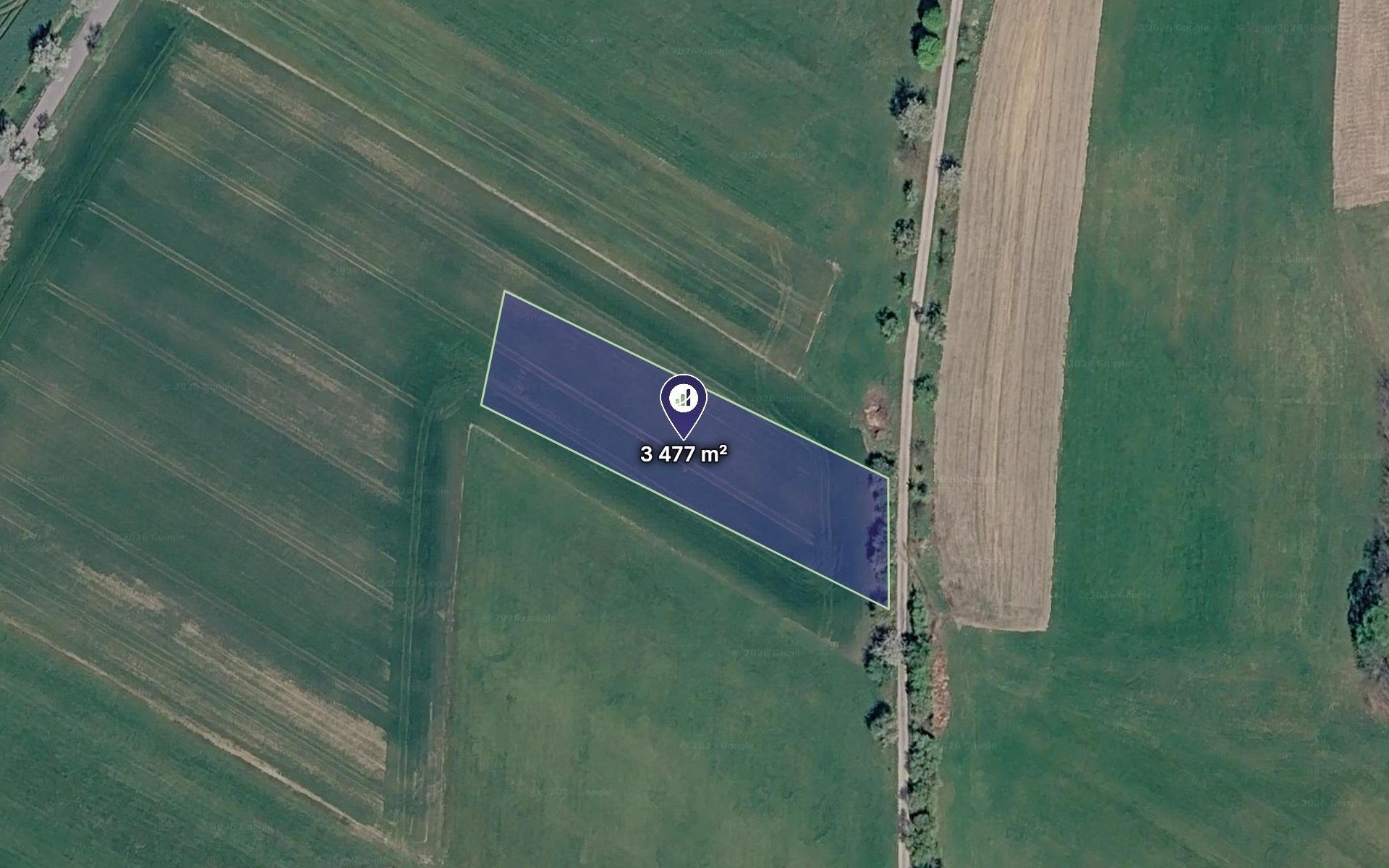 Zemědělské pozemky, Bílá, 652 m² - 1