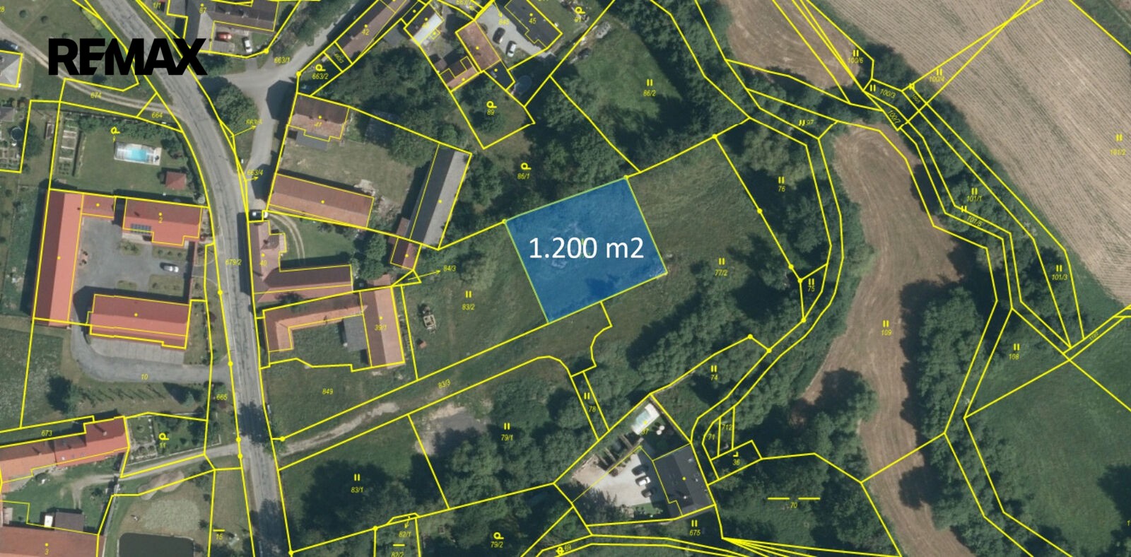Prodej pozemek pro bydlení - Sedlec-Prčice, 1 200 m² - 5