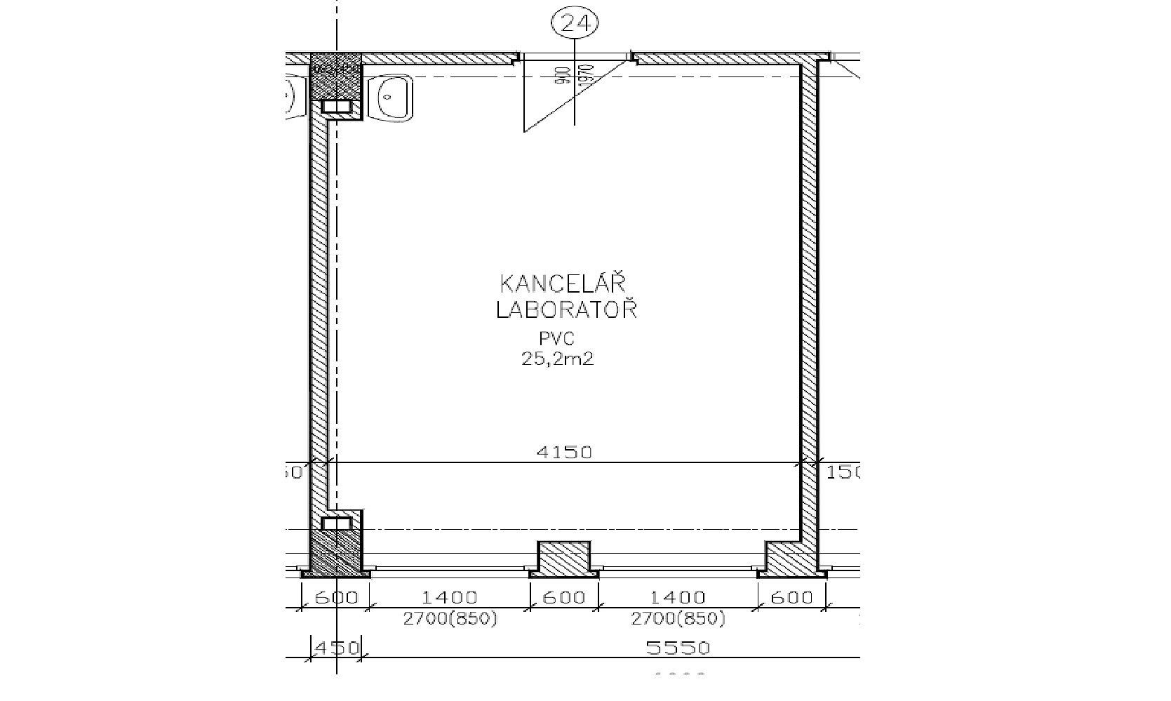 Pronájem kancelář - Praha - Běchovice, okres Praha 21, Hlavní město Praha, 25 m² - 2