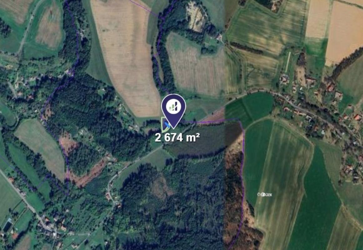 Prodej louka - Lanžov, 2 674 m²