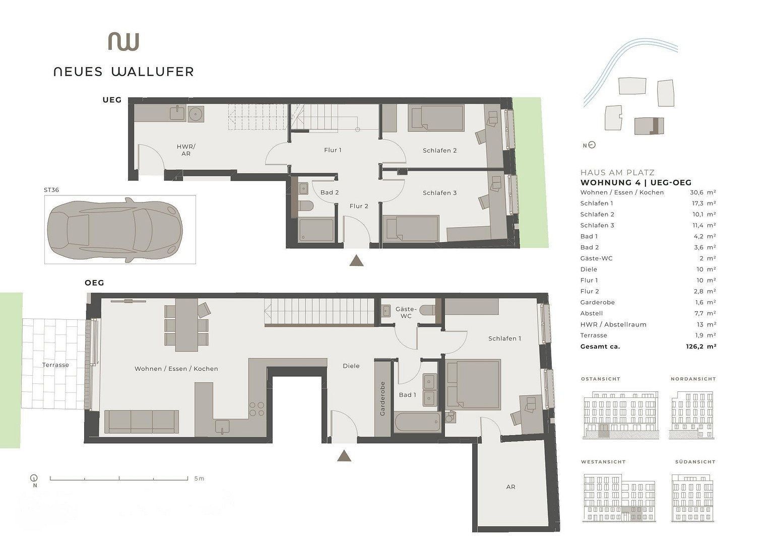 4+1, Moislinger Allee 9K Lübeck Sankt Lorenz Süd Schleswig-Holstein 23558, 126 m² - 2