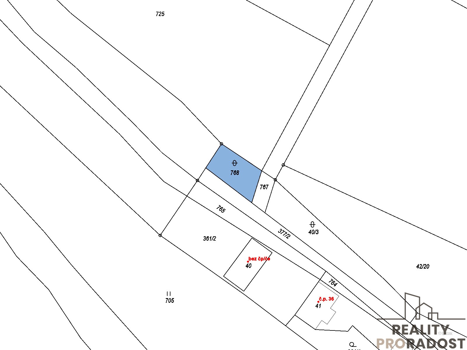 Pozemek · 810 m² · Nestrašovice - 4