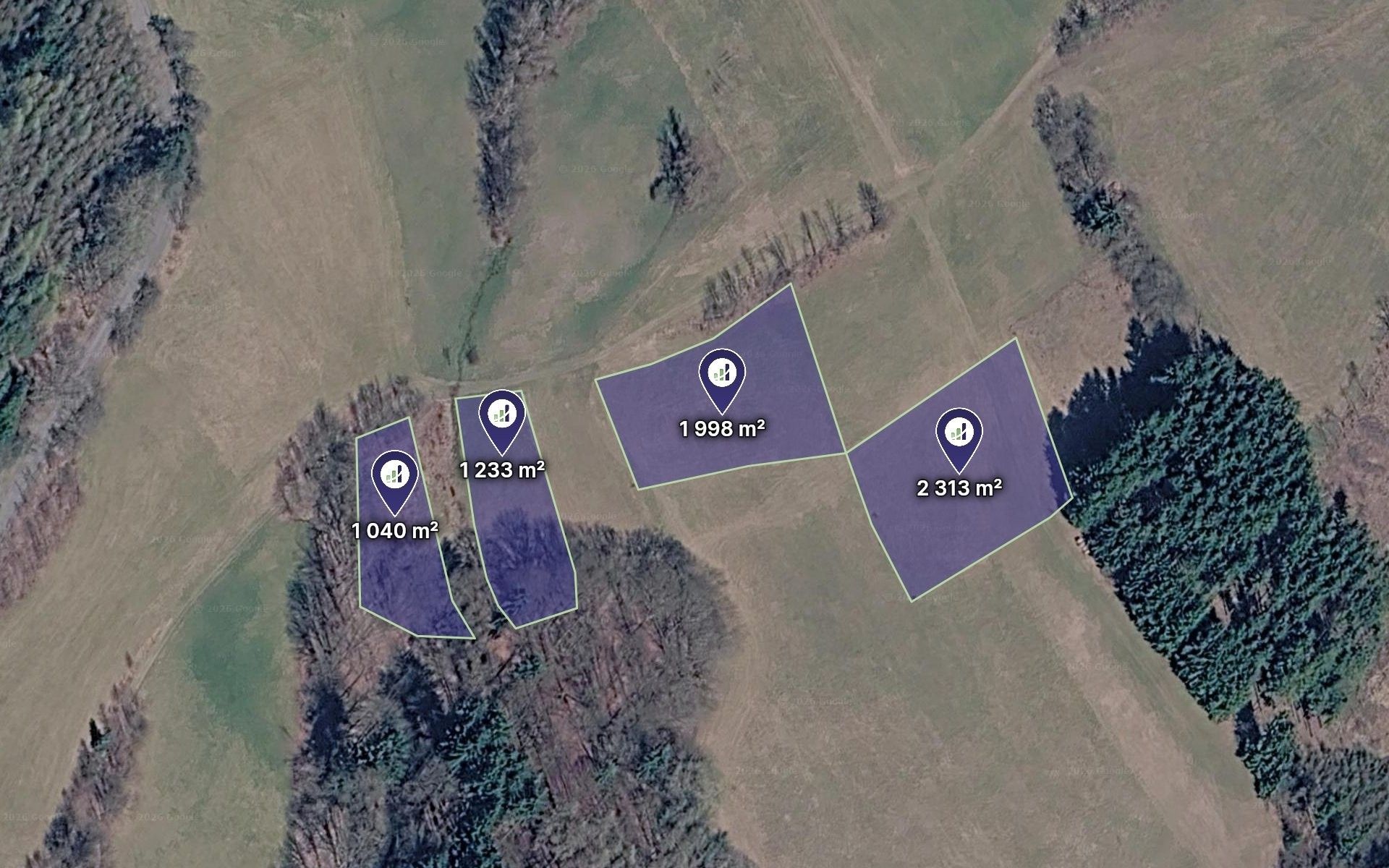 Louky, Železný Brod, 1 097 m² - 1