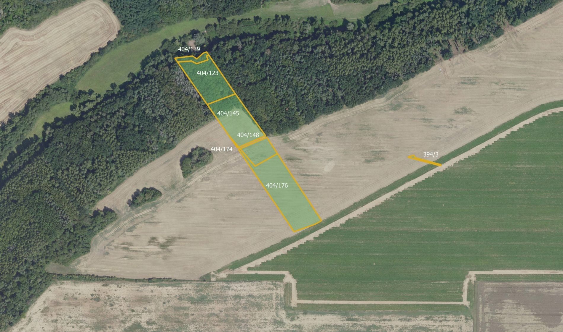 Zemědělské pozemky, Vyšehořovice