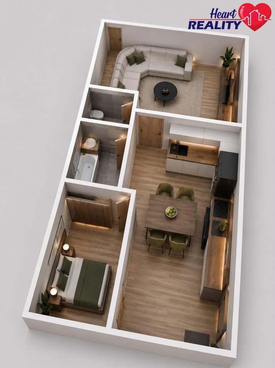 3+kk, Na Hájku, Háj ve Slezsku, 42 m² - 1