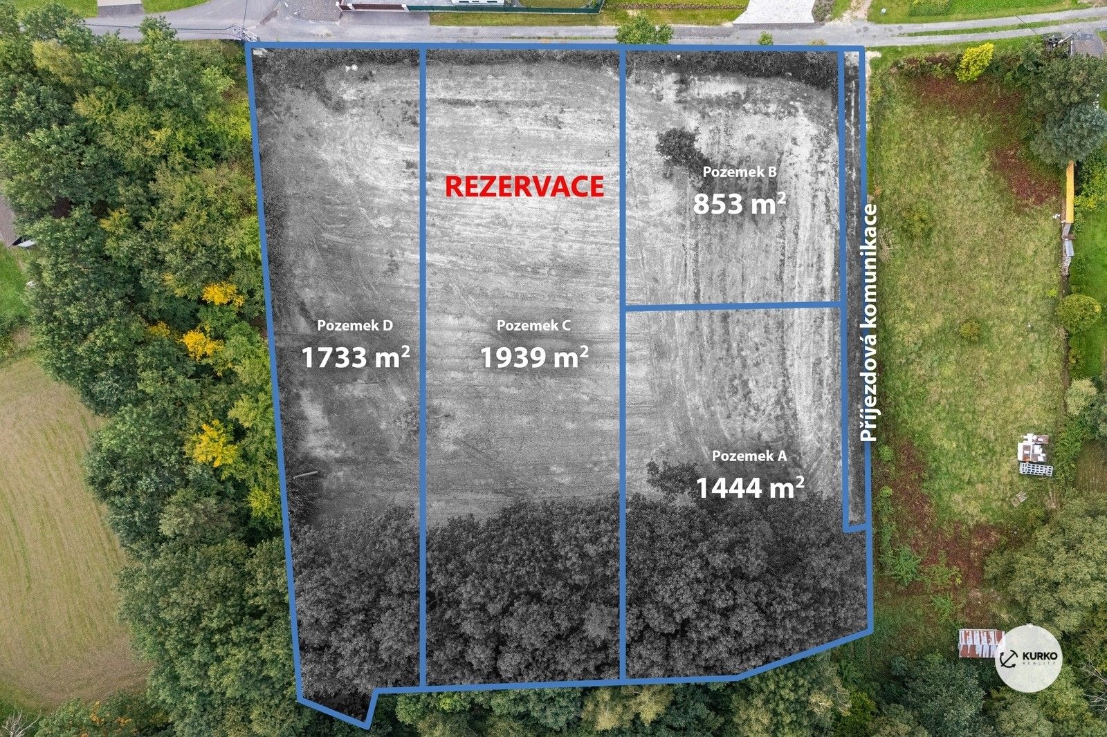 Pozemky pro bydlení, Dolní Domaslavice, 1 m²