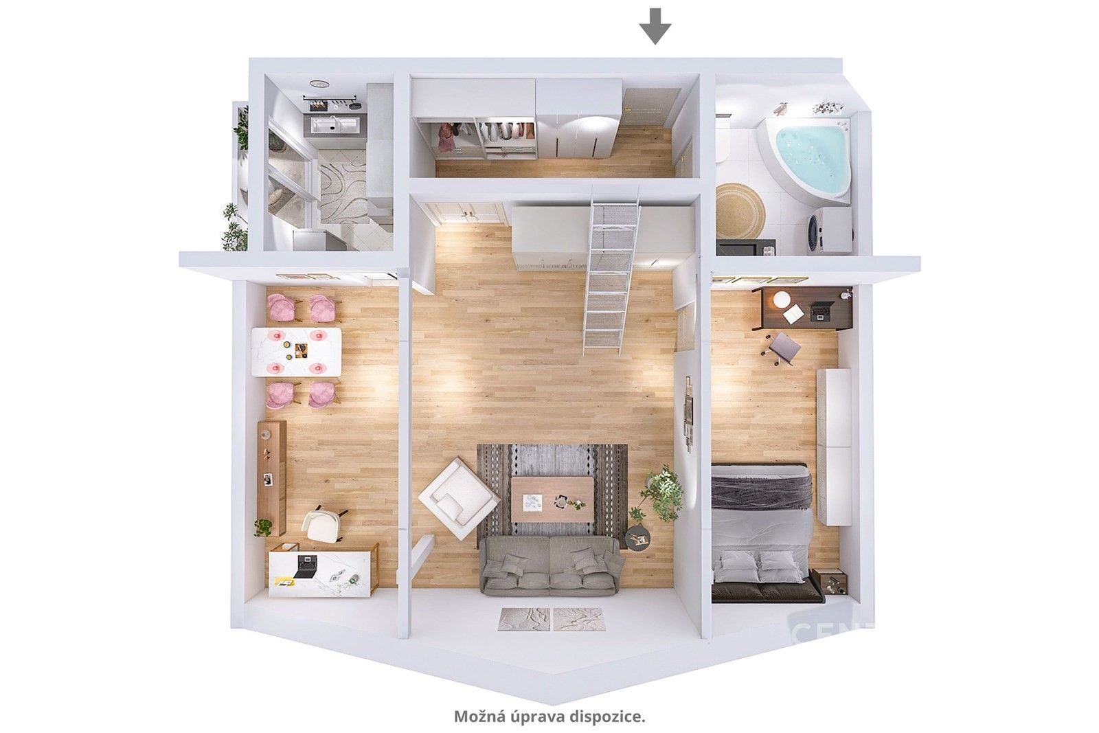 Byt 2+1 · 87 m² · Na Čečeličce 420, Praha Smíchov - 3
