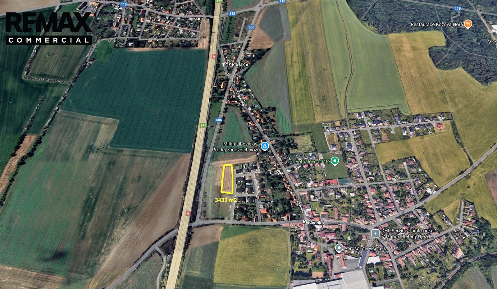 Prodej komerční pozemek - Pletený Újezd, okres Kladno - 5