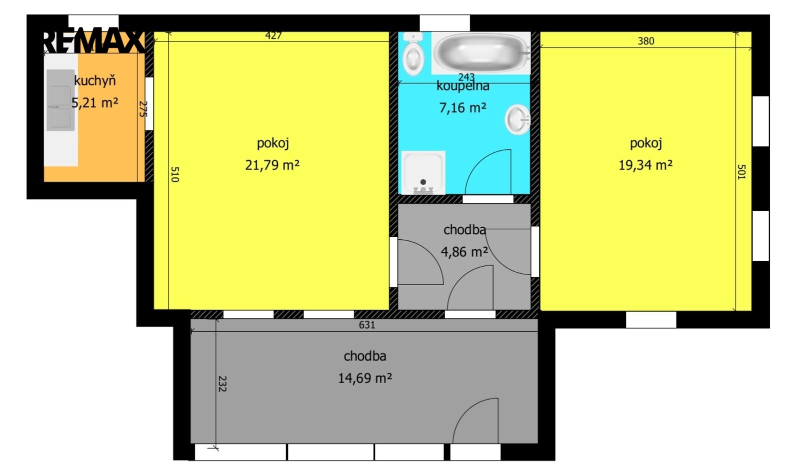 Byt 2+1 · 73 m² · Kovanská 153, Bobnice - 4