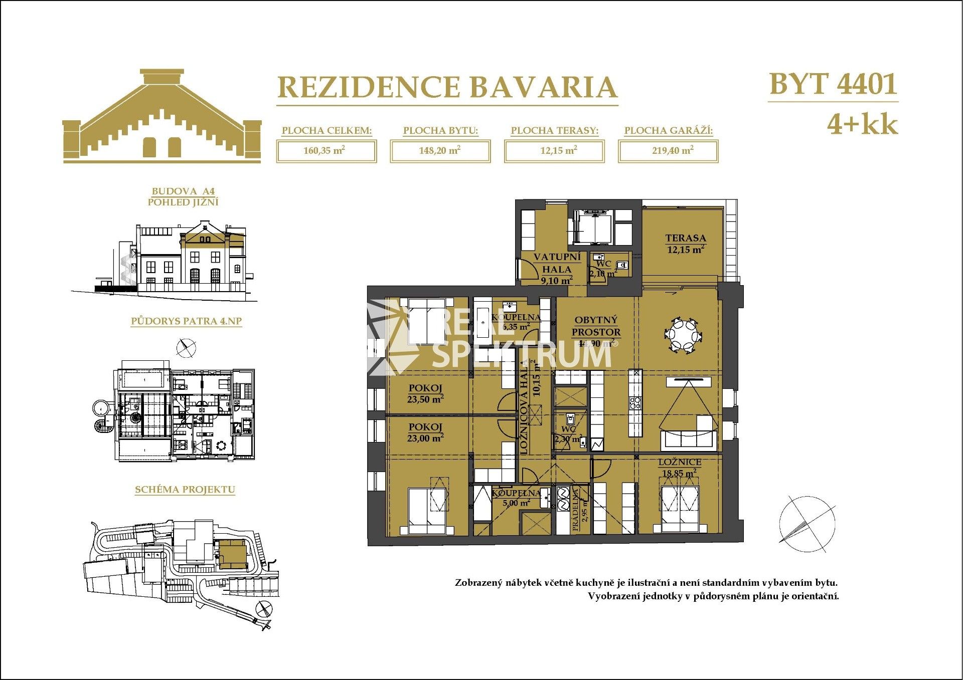 Prodej byt 4+kk - Jehnice, Brno, 170 m²