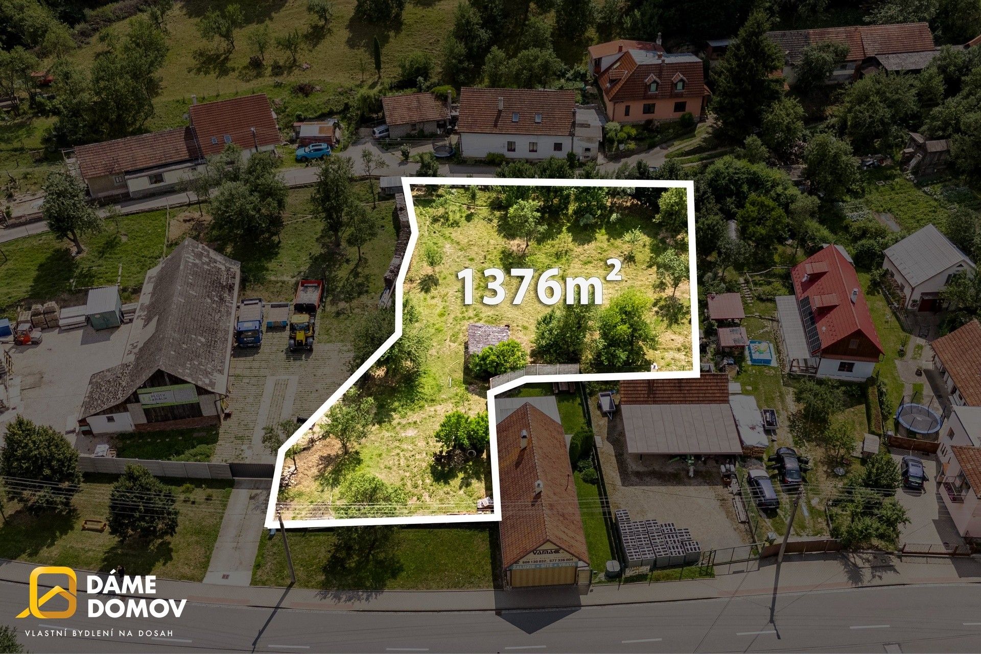 Pozemky pro bydlení, Jestřabí, 1 376 m² - 1