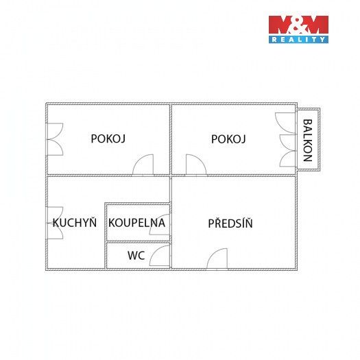 Byt 2+1 · 62 m² · Holešická, Chomutov - 4