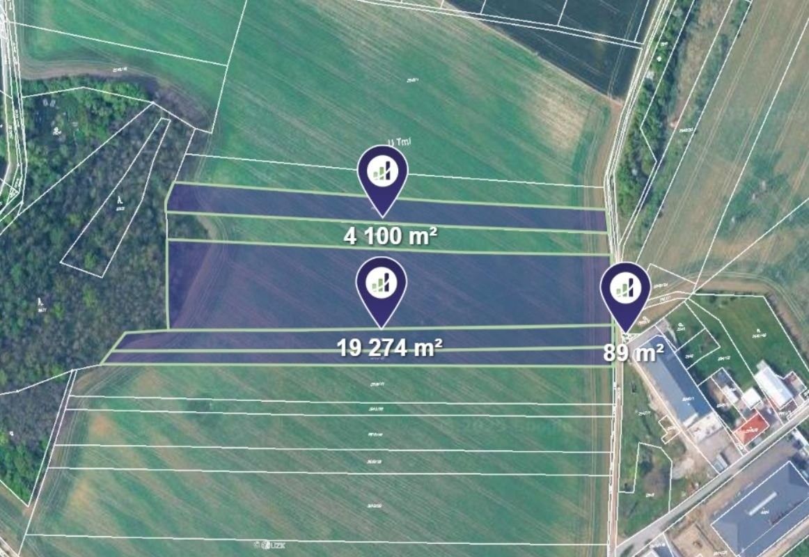 Zemědělské pozemky, Kuřim, 22 581 m²