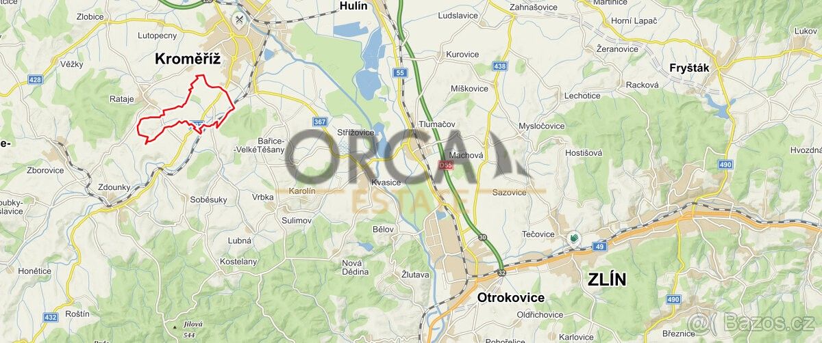 Prodej pozemek - Kroměříž, 768 01, 596 m²