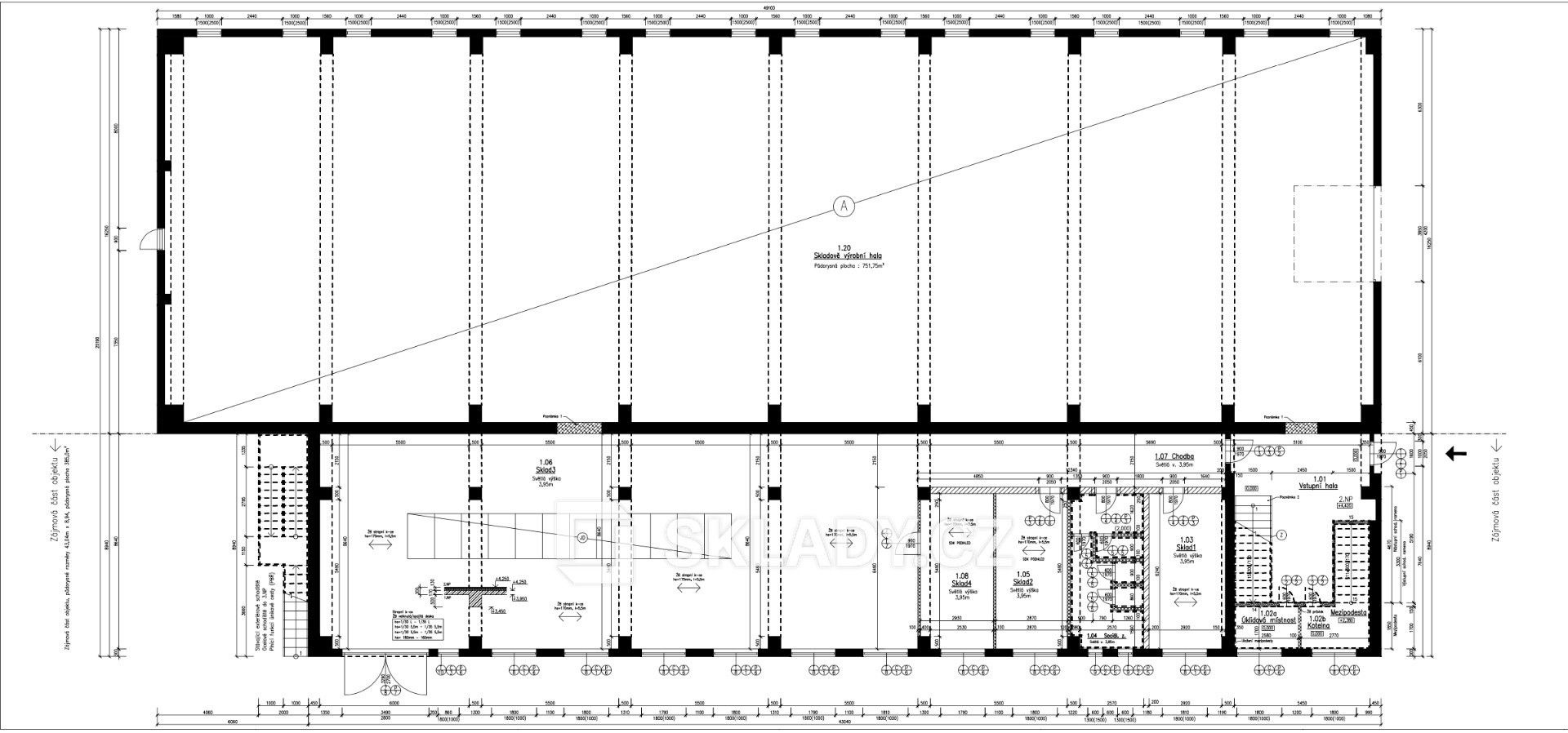 Sklad · 633 m² · Brno - 3