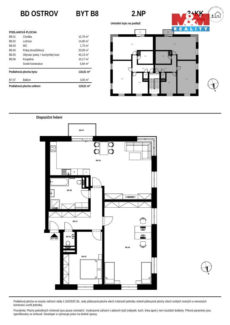 Prodej byt 3+kk - Hlavní třída, Ostrov, 120 m² - 5